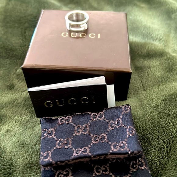 Gucci G Logo Sterling Silver Ring sz 7 🩶🩶🩶🩶 - Picture 1 of 6